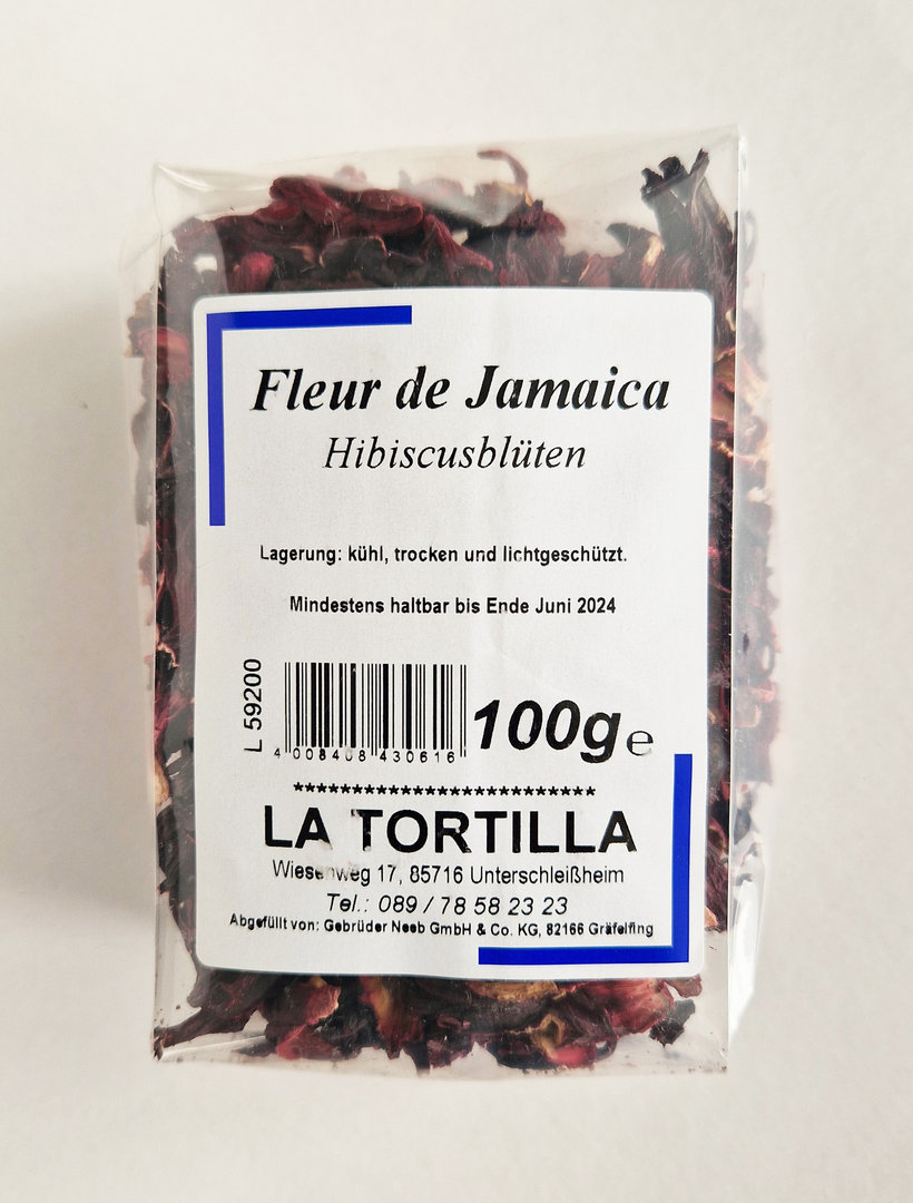 Flor de Jamaica, Hibiskusblüte, 100 g