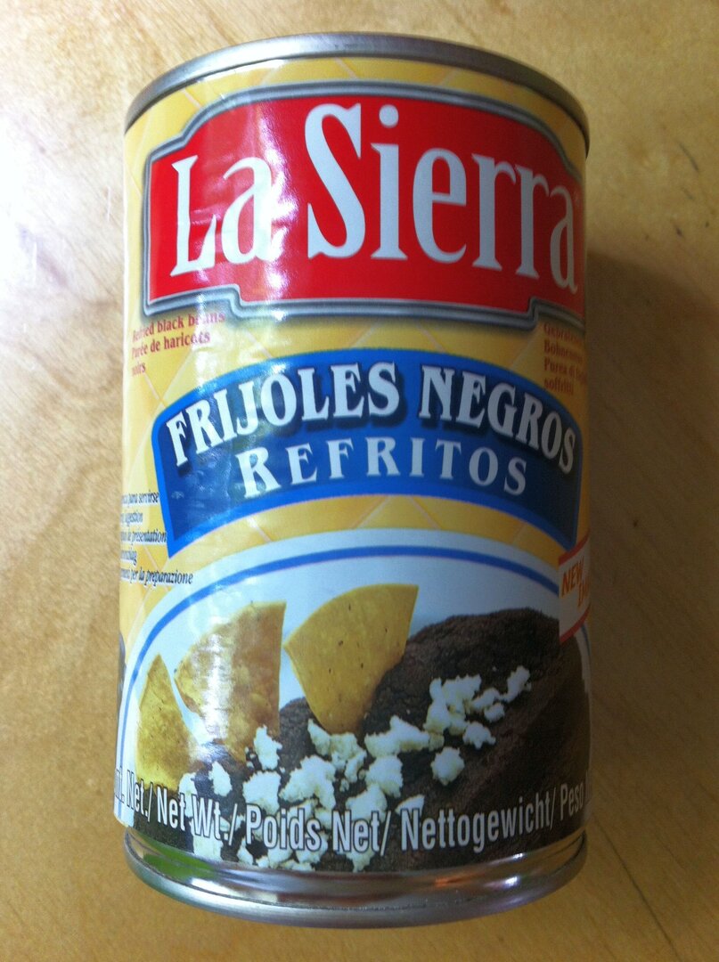 Frijoles refritos negros, 430 g