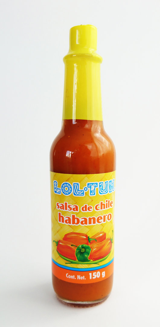 Salsa de chile habanero, rojo, 150 g